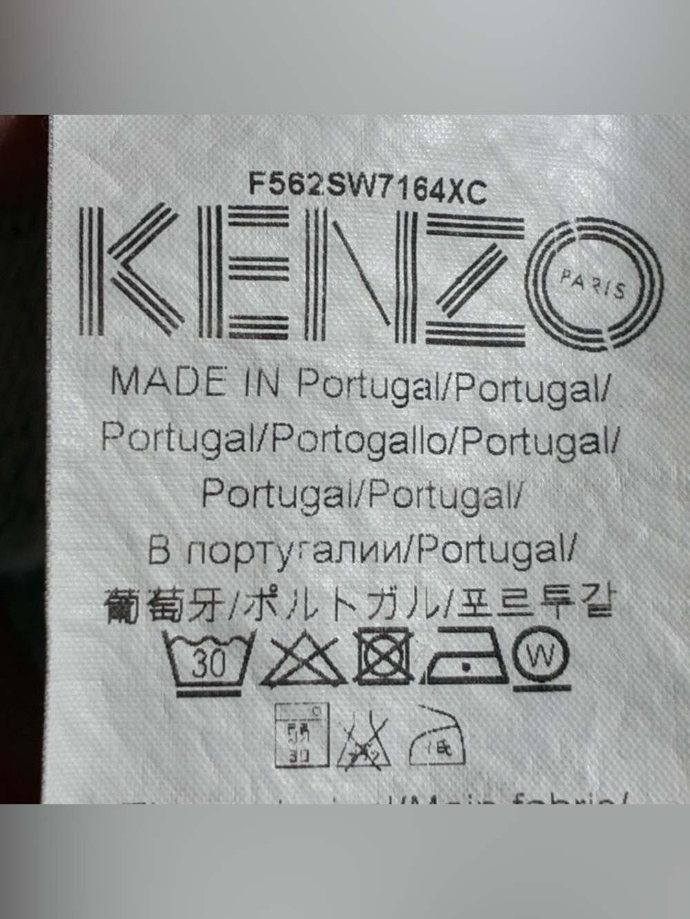 KENZO Cotton Crewneck Sweater Gray - Picture 5 of 6